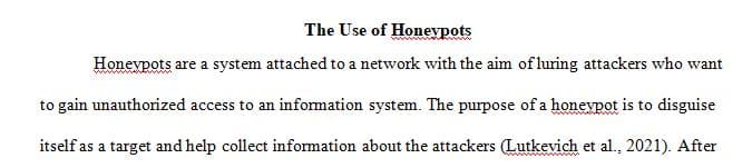Debating the use of honeypots