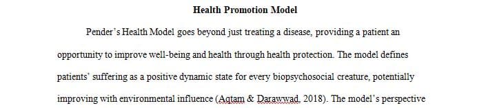 Describe a health promotion model used to initiate behavioral changes.