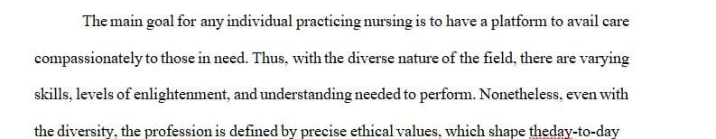 Discuss your philosophy of nursing