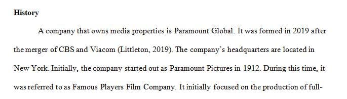 Do a little research and find a company that owns media properties