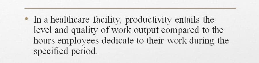 Benchmark staff performance data incorporating labor analytics.