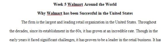 Why has Walmart been so successful in the U.S.