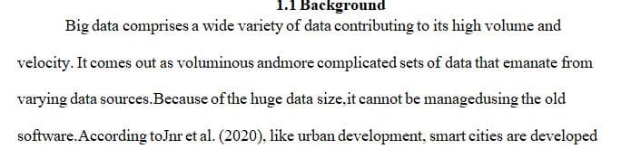 Big Data in Smart Cities Literature Review