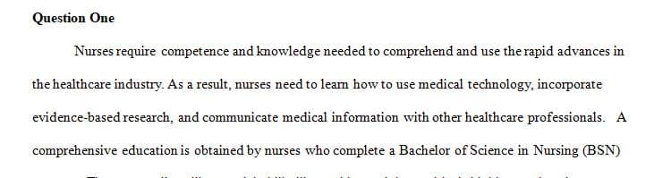 Discuss the correlation between nursing education and positive patient outcomes.