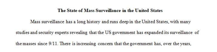 The Surveillance State and Counter-terrorism