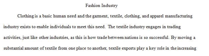 Are Your Clothes Part of the Global Commodity Chain