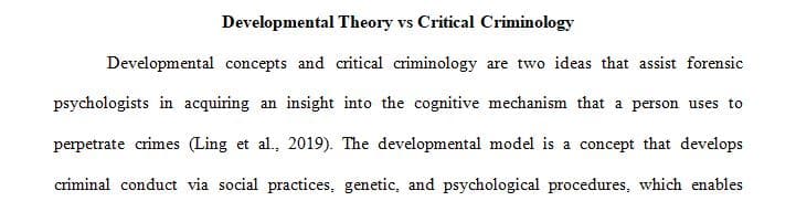 Find two cases from scholarly sources, one that fits with developmental theory