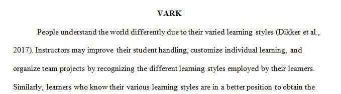 Learning styles represent the different approaches to learning based on preferences
