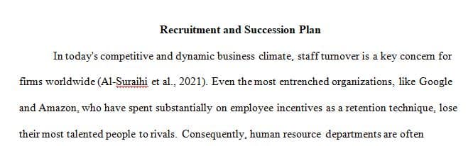 Recruitment and Succession Plan