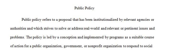 The Substance of Public Policy