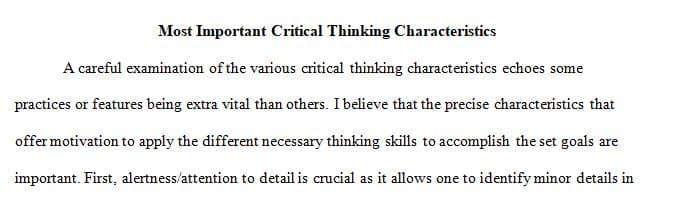 Critical thinking is one of many vital skills that learners must develop in order to successfully examine research