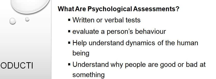 Discuss the use of a psychological test in a specific setting to solve problems for the individual or the organization