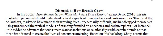How Brands Grow What Marketers Don’t Know