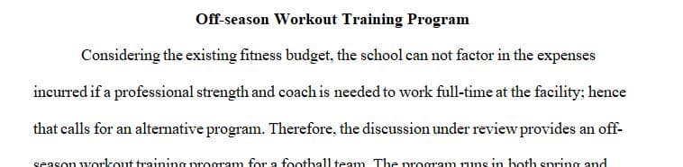 If you are coaching at your local high school there is a good chance that your budget doesn't allow for a Fulltime strength and conditioning coach.