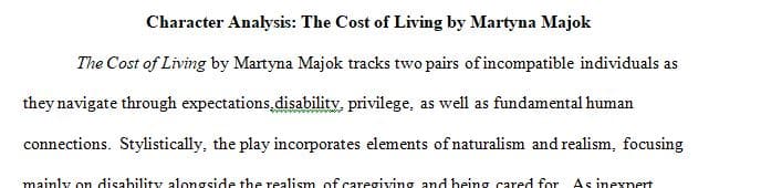 Read the play Cost of Living, by Martyna Majok