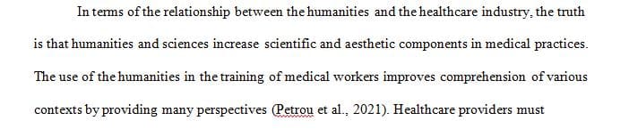 What is the value of studying the humanities in the field of health professions