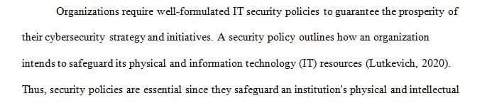 Why are security policies important