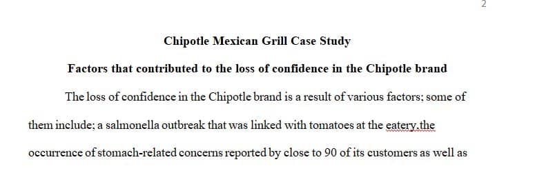 Chipotle Mexican Grill’s Strategy in 2018: Will the New CEO Be Able to Rebuild Customer Trust