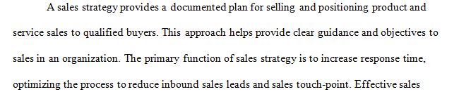 Complete the third step in the marketing plan by creating the sales strategy