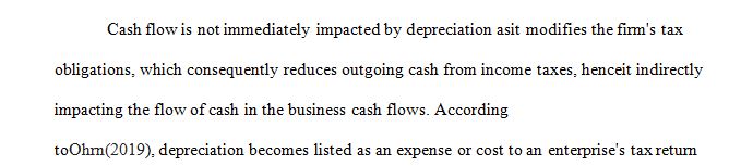 Discuss a business example that shows how depreciation and accelerated depreciation can affect project cash flows