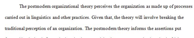 Discussion 2 - Postmodernist Theory