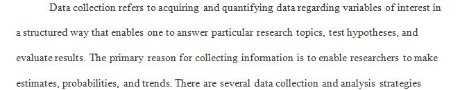 Identify a data collection tool you could use for your research