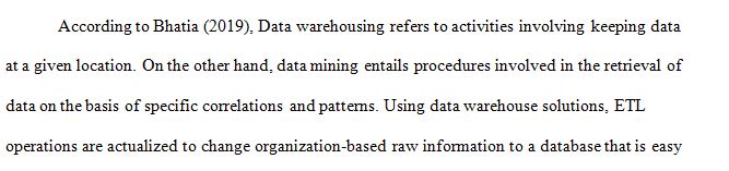 Introduction to data warehousing and data mining