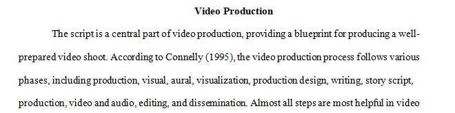 James Connelly's From Print to Pictures was meant to help a videographer create an instructional video