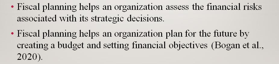 Week 10 Assignment - Fiscal Planning and Management Presentation