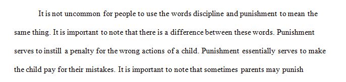 What is the difference between the verbs discipline and punish
