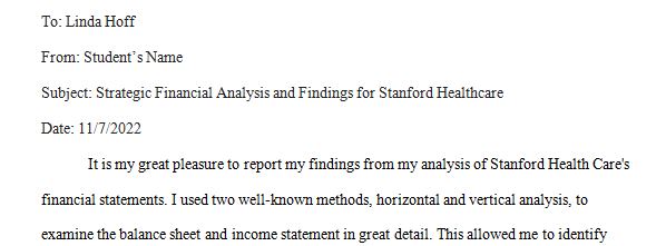 You're a healthcare administration fellow at the prestigious Stanford Healthcare. 