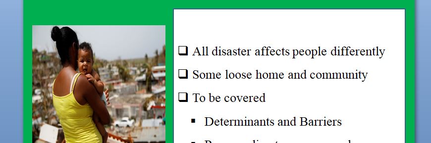 Answer preview to 

APA

words

Develop a disaster recovery plan to lessen health disparities and improve access to community services after a disaster