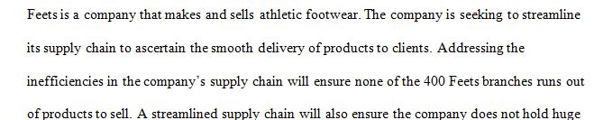 Feets is a chain of retail athletic wear stores