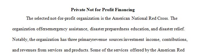 Research financial statements of one of your favorite private not-for-profits.