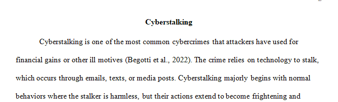 Characterize the average victim and average stalker involved in cyberstalking