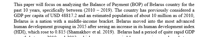 Choose a country and analyze its balance of payments for the past 10 years (2010-2019).