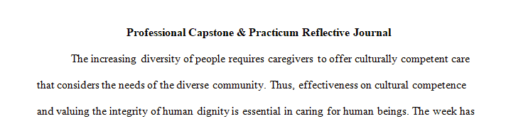 Practices of Culturally Sensitive Care and Ensuring the Integrity of Human Dignity in the Care of all Patients 