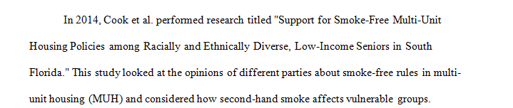 Support for Smoke-Free Multi-Unit Housing Policies among Racially and Ethnically Diverse