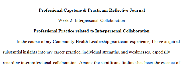 Topic Focus: Interprofessional Collaboration