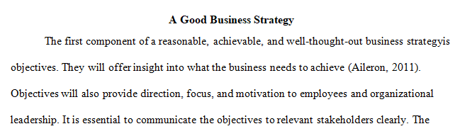What Makes a Good Business Strategy