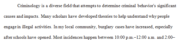 Theories of Criminology and Victimology